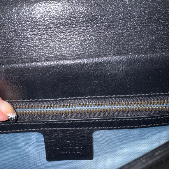 Gucci Calfskin Diagonal GG Medium Thaira Double Envelope Shoulder bag~PreLoved - Picture 12 of 16